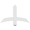 Ekena Millwork Bellingham Architectural Grade PVC Gable Bracket, 36"W x 22 1/2"H x 2"D x 4"F, 15/12 Pitch GBP036X23X0204BEL00 - alternate 5